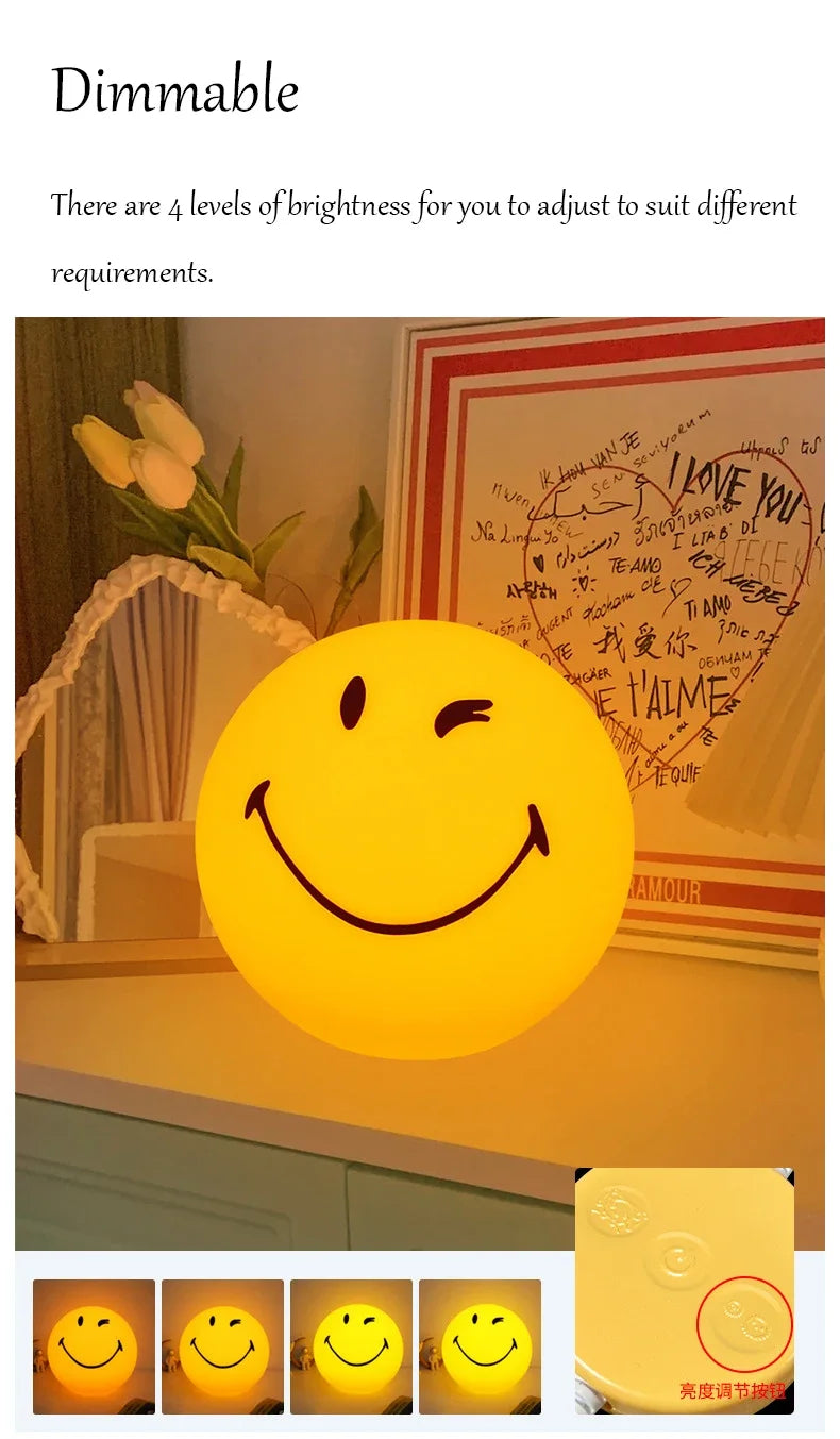 Đèn Ngủ Mặt Cười Wink Sphere