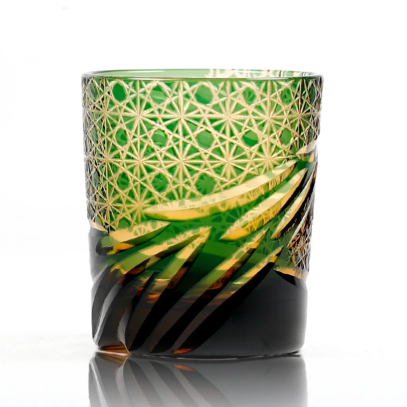 Ly Thủy Tinh Whiskey Edo Kiriko