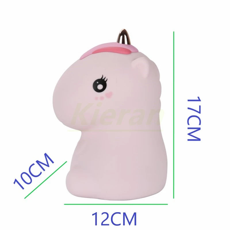 Đèn Ngủ LED Hình Kỳ Lân Silicone