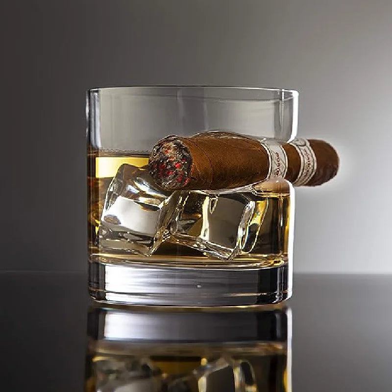 Ly Whiskey Davidoff Tích Hợp Khay Đỡ Xì Gà