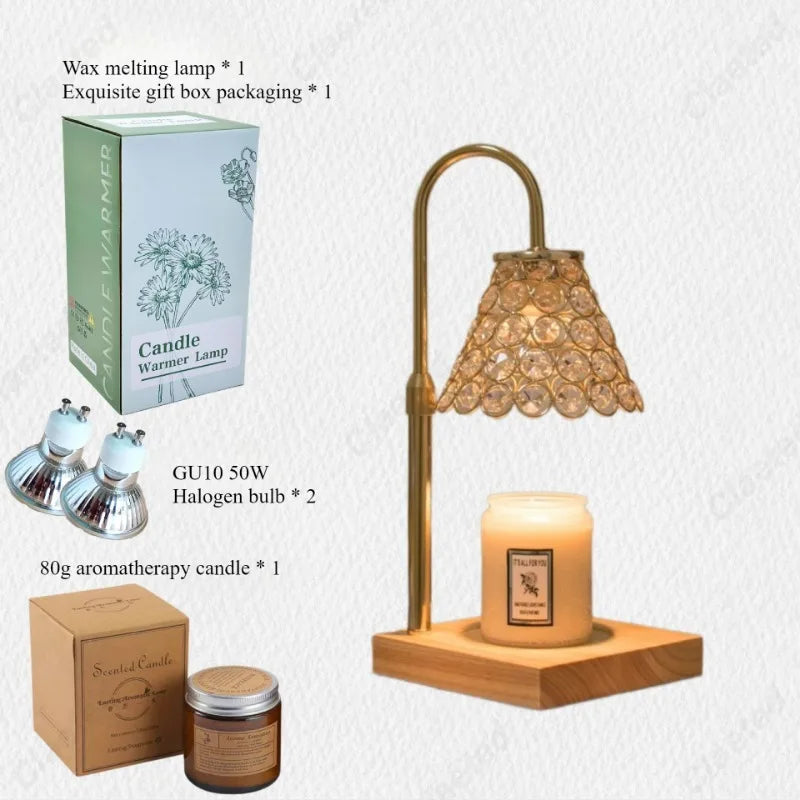Đèn Đốt Sáp Thơm Pha Lê