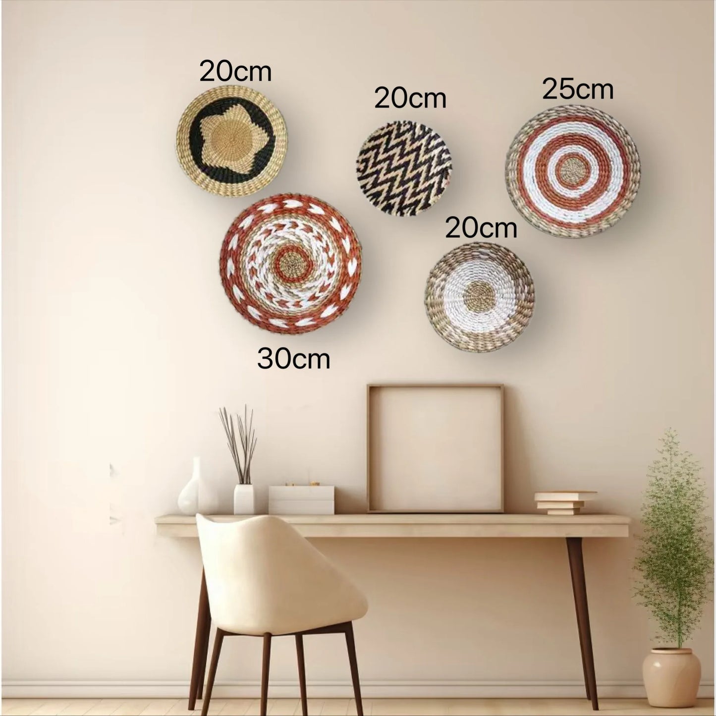 Đồ Treo Tường Boho Bằng Cỏ Tự Nhiên