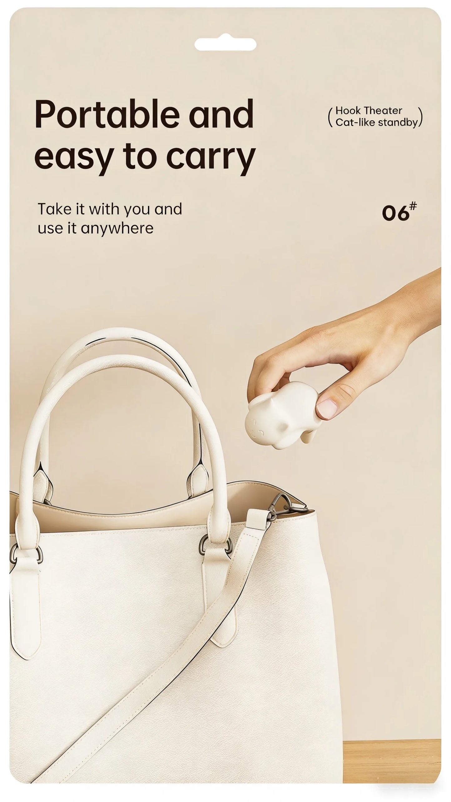 Móc Treo Cặp Hình Mèo Để Bàn