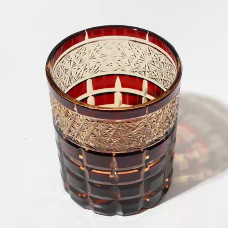 Ly Thủy Tinh Whiskey Edo Kiriko