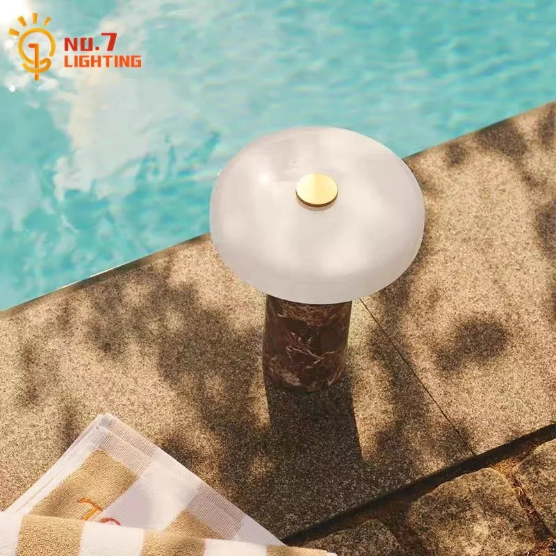 Đèn Bàn Cảm Ứng LED Vân Đá