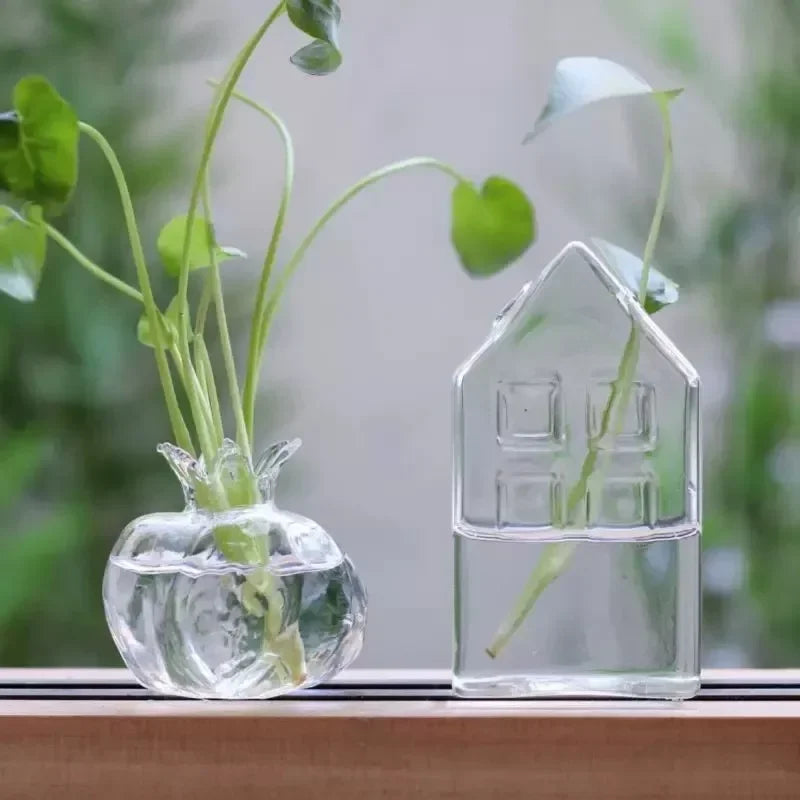 Bình Hoa Thủy Tinh Hình Quả Lựu Decor