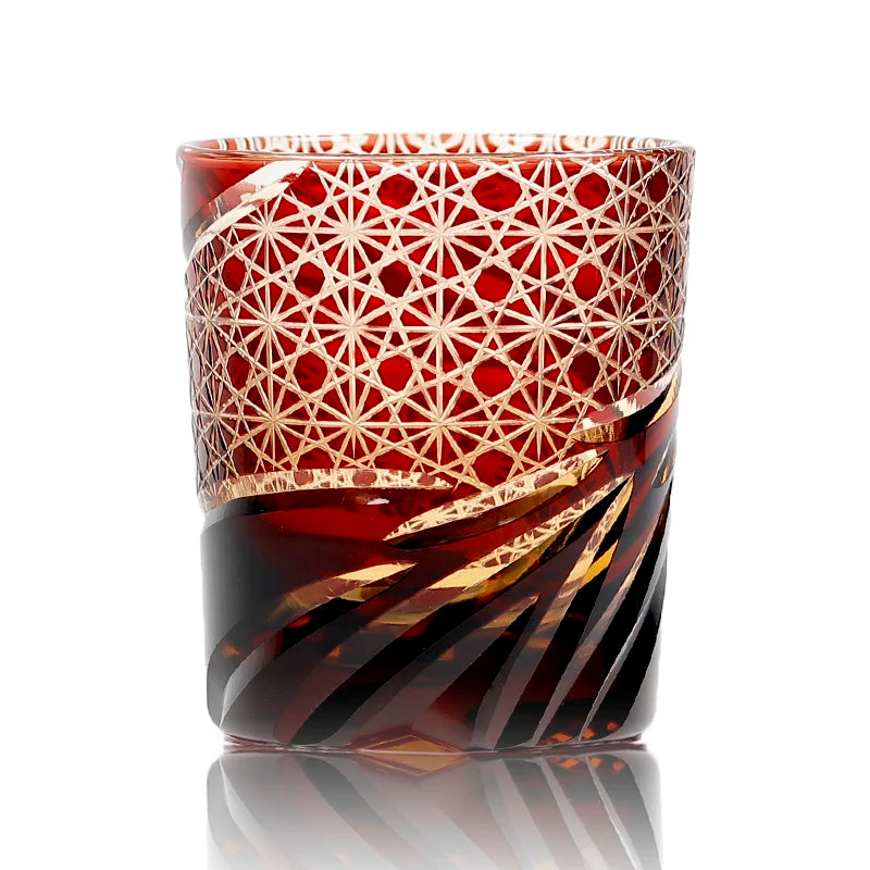 Ly Thủy Tinh Whiskey Edo Kiriko