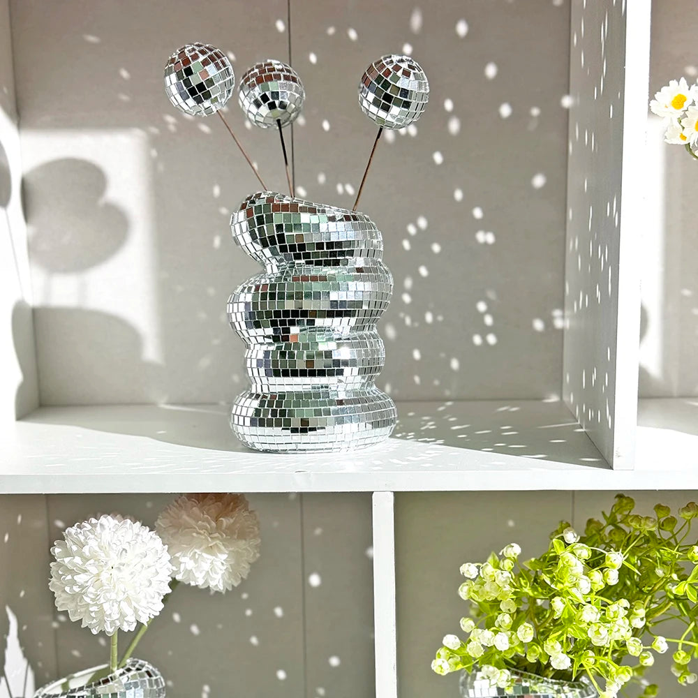 Bình Hoa Disco Ball Xoắn Ốc