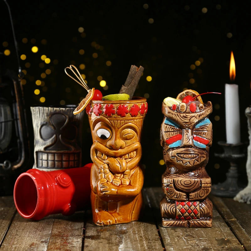 Ly Sứ Tiki Mug Moai
