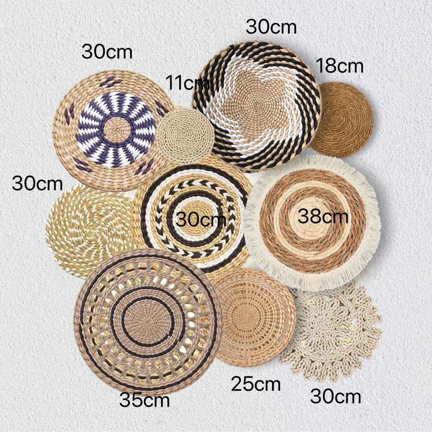 Đồ Treo Tường Boho Bằng Cỏ Tự Nhiên