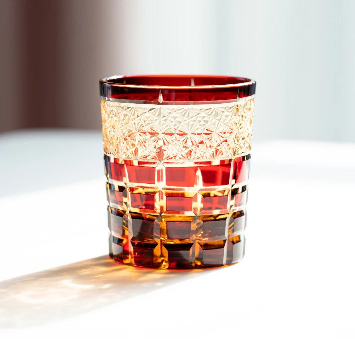 Ly Thủy Tinh Whiskey Edo Kiriko