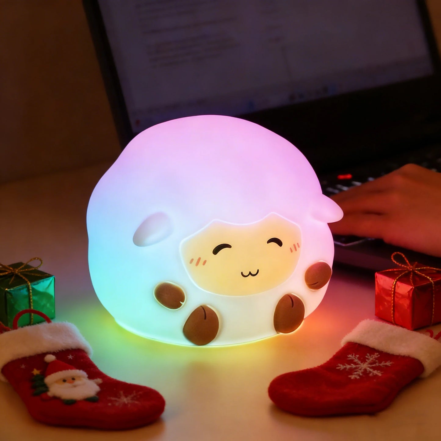 Đèn Ngủ LED Hình Ếch Silicone