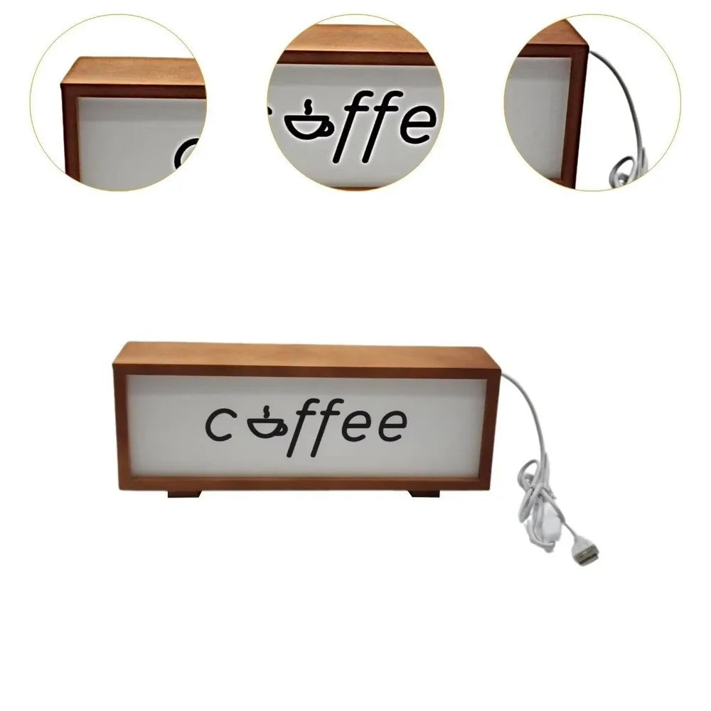 Đèn Bàn Gỗ LED USB