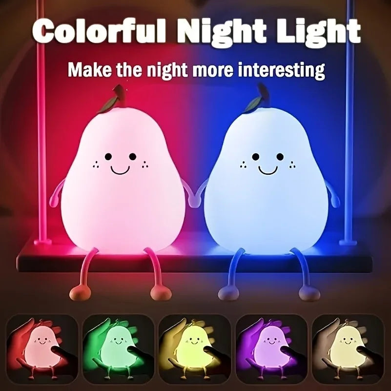 Đèn Ngủ Hình Quả Lê Silicone