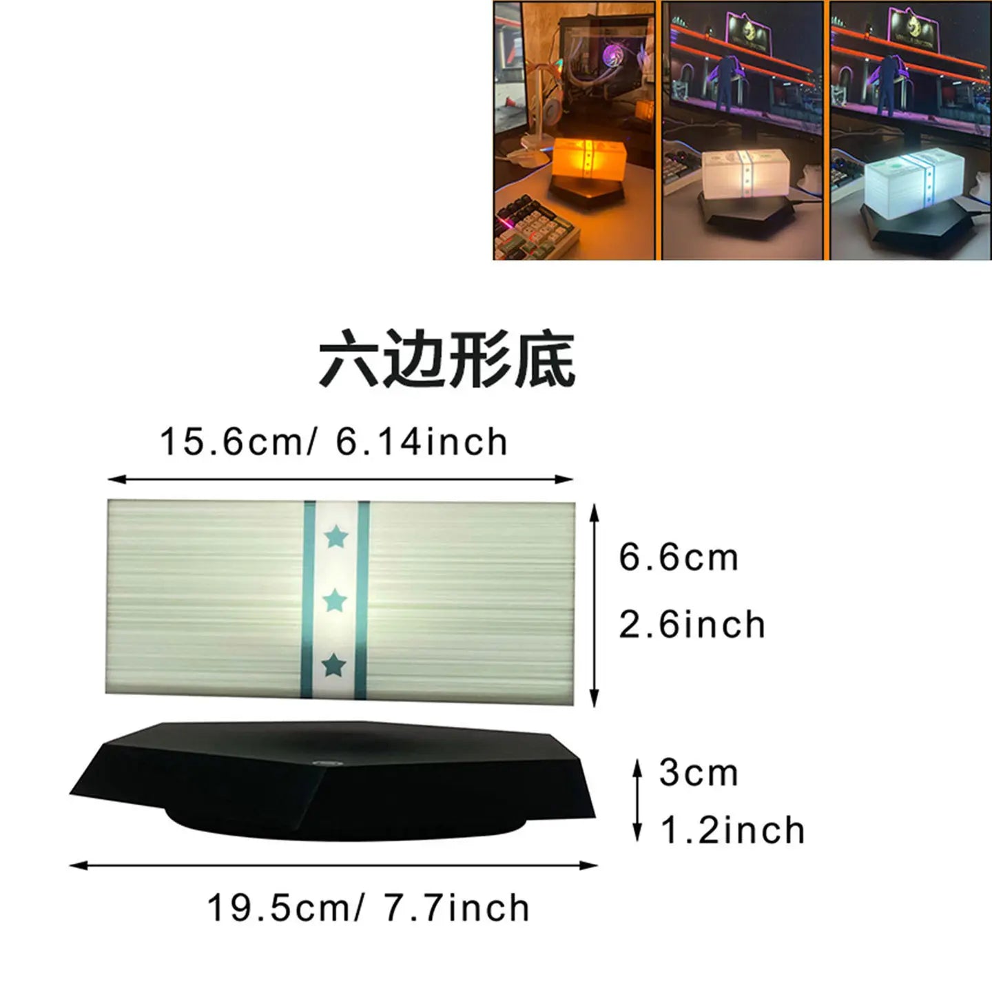 Đèn Ngủ Đô La Bay Từ Tính