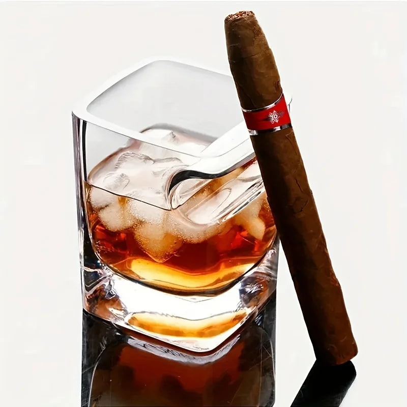 Ly Whiskey Davidoff Tích Hợp Khay Đỡ Xì Gà