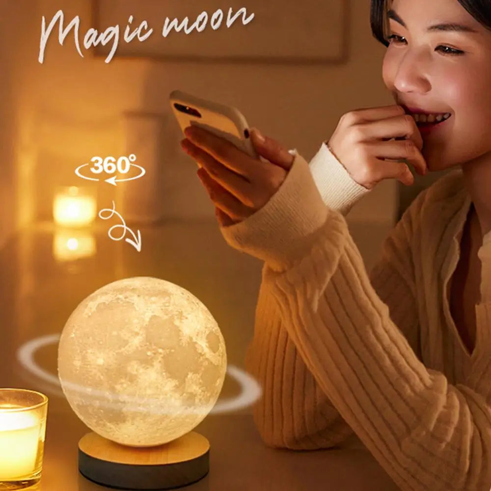 Đèn Ngủ Mặt Trăng 3D In Nổi