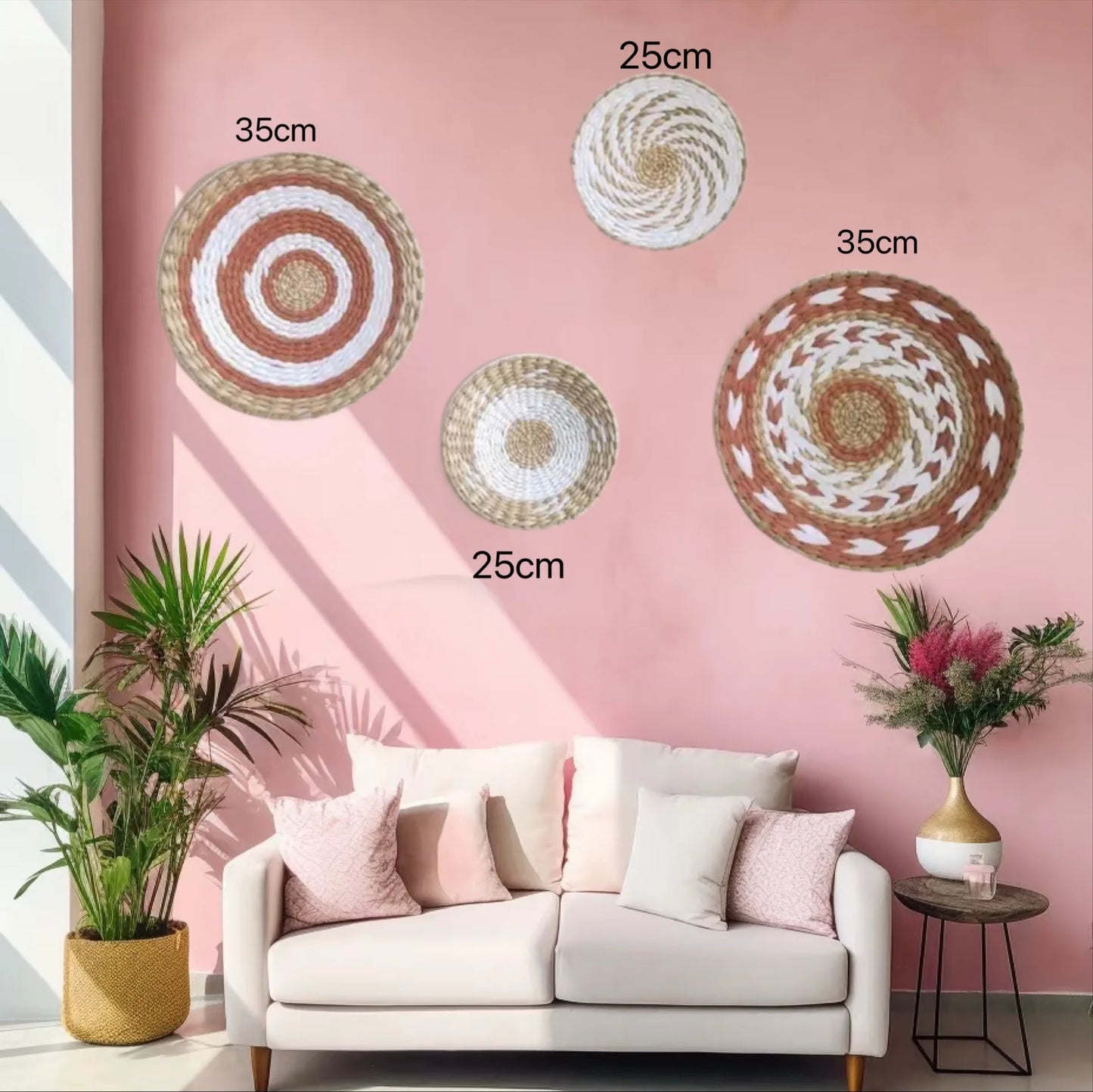 Đồ Treo Tường Boho Bằng Cỏ Tự Nhiên
