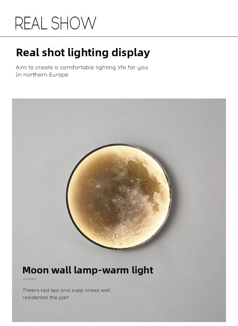Đèn Tường/Trần LED Hình Mặt Trăng