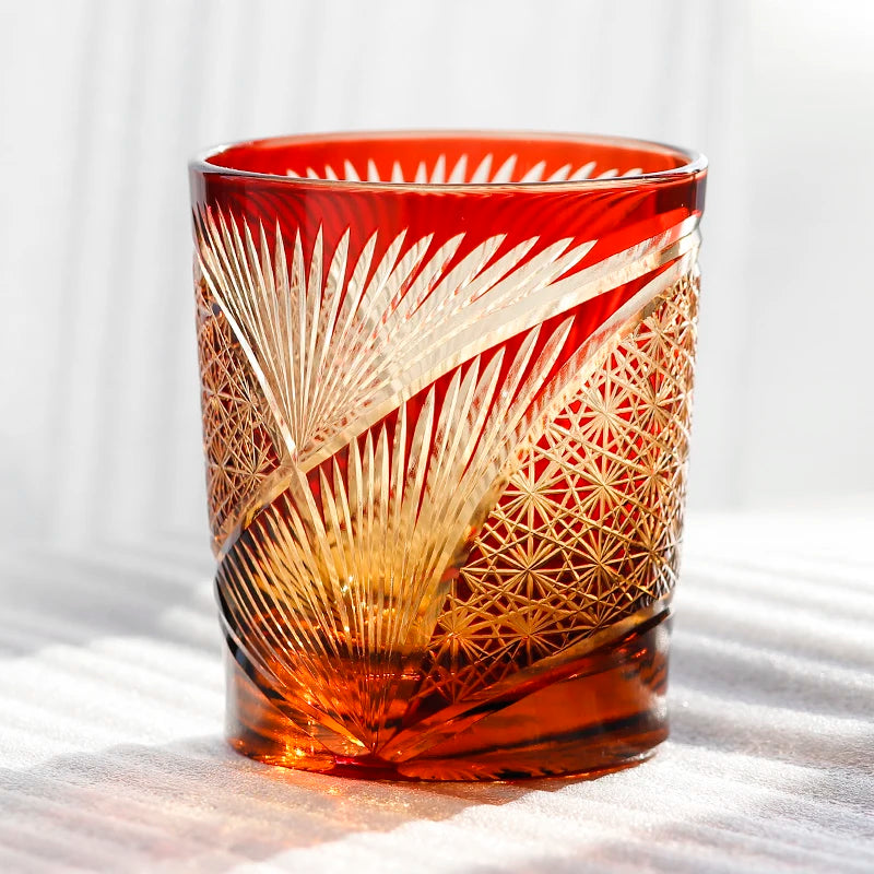 Ly Thủy Tinh Whiskey Edo Kiriko