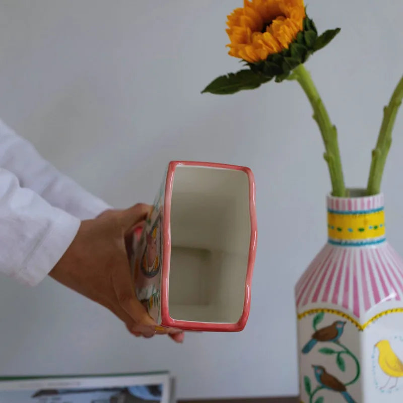 Bình Hoa Gốm Sứ Hình Chim