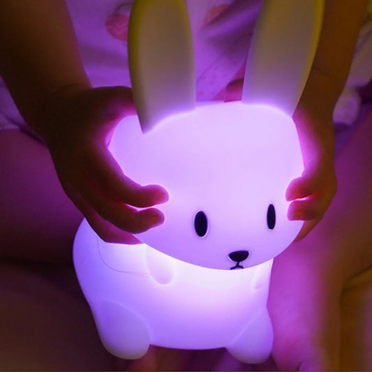 Đèn Ngủ LED Hình Thỏ Silicone