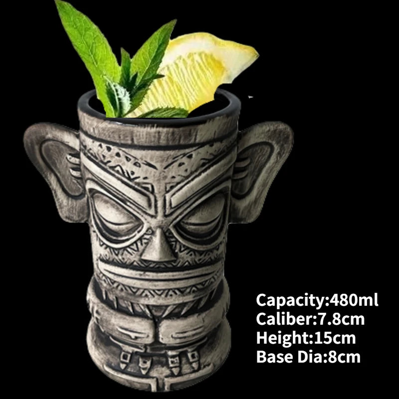 Ly Sứ Tiki Mug Moai