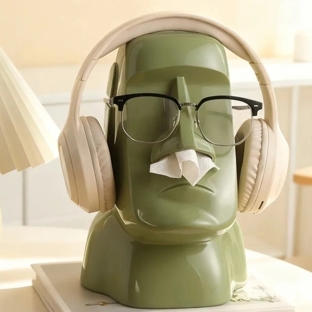 Hộp Đựng Giấy Hình Tượng Đá Moai