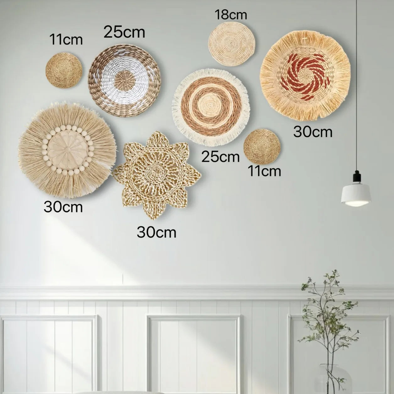 Đồ Treo Tường Boho Bằng Cỏ Tự Nhiên