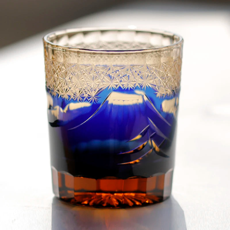 Ly Whisky Thủy Tinh Màu Hổ Phách