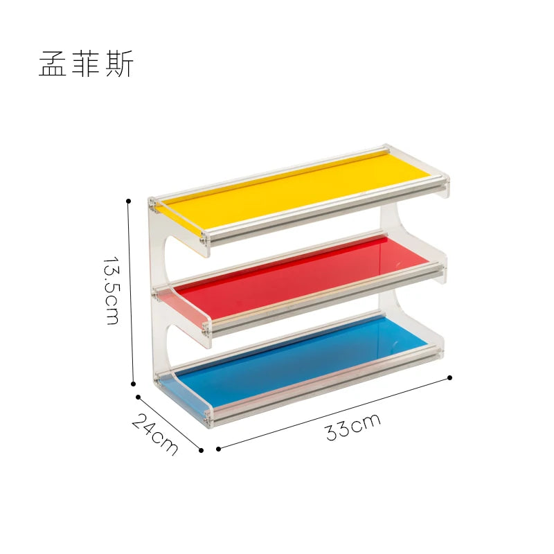 Kệ Lưu Trữ Acrylic Ba Tầng